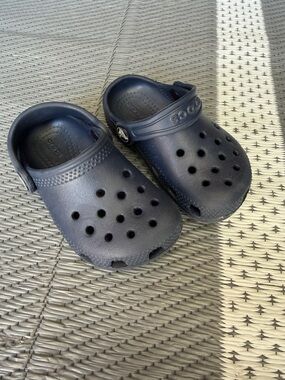 Dark Blue Toddler Crocs